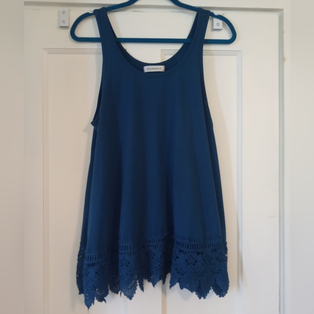 Blue tank top